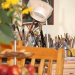 Benkovits György műtermében